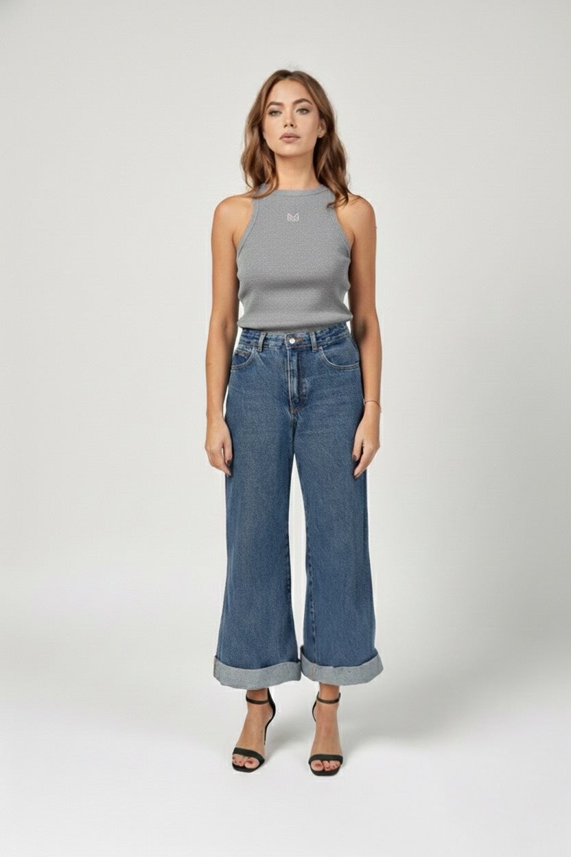 MJrever grey tank top