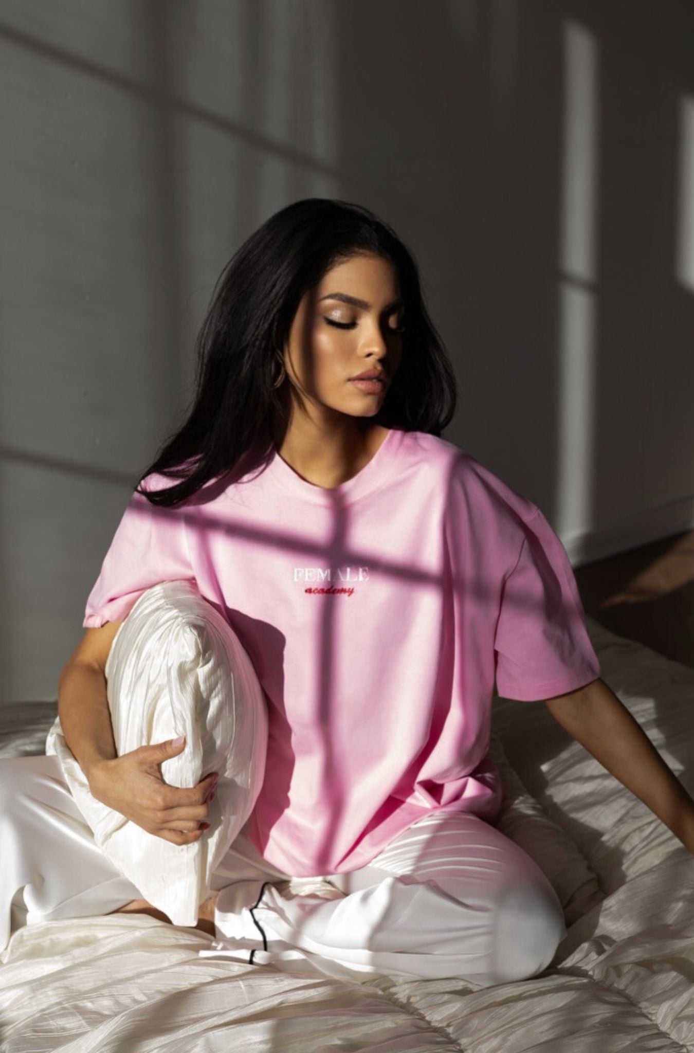 Pink MJrever oversize clean cut T-Shirt