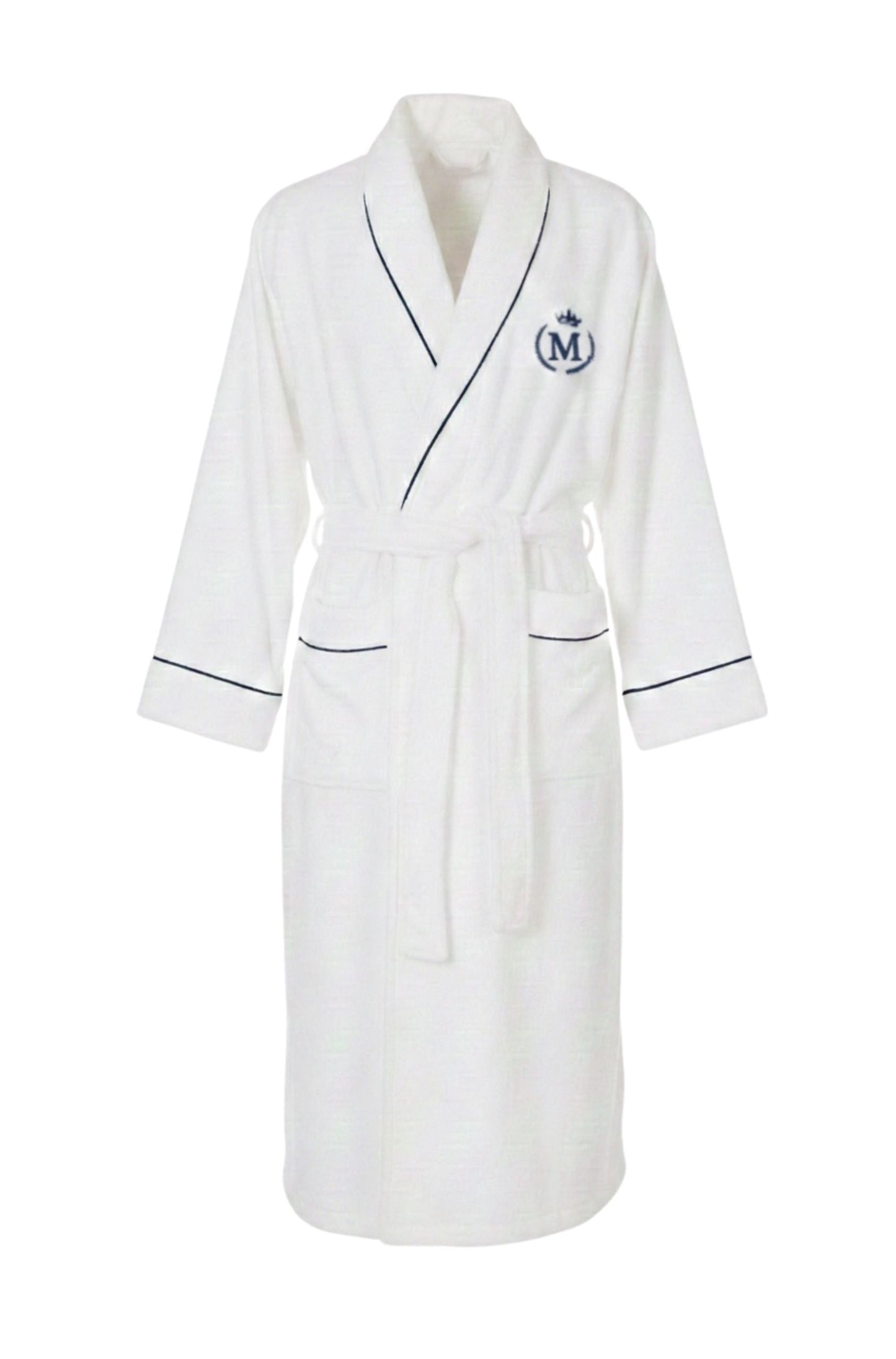 MJrever hotel line men white robe