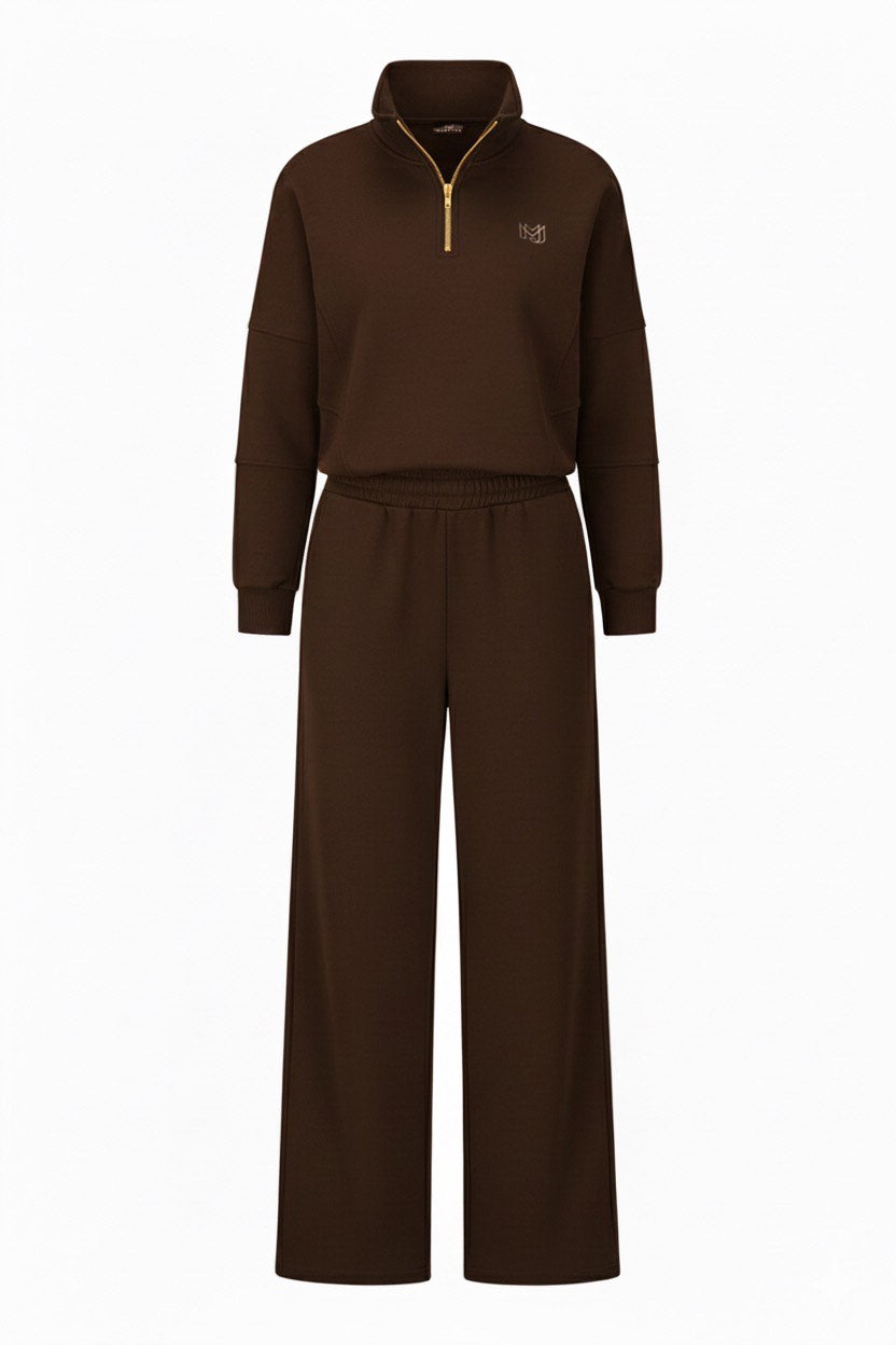 MJrever women brown lounge suit