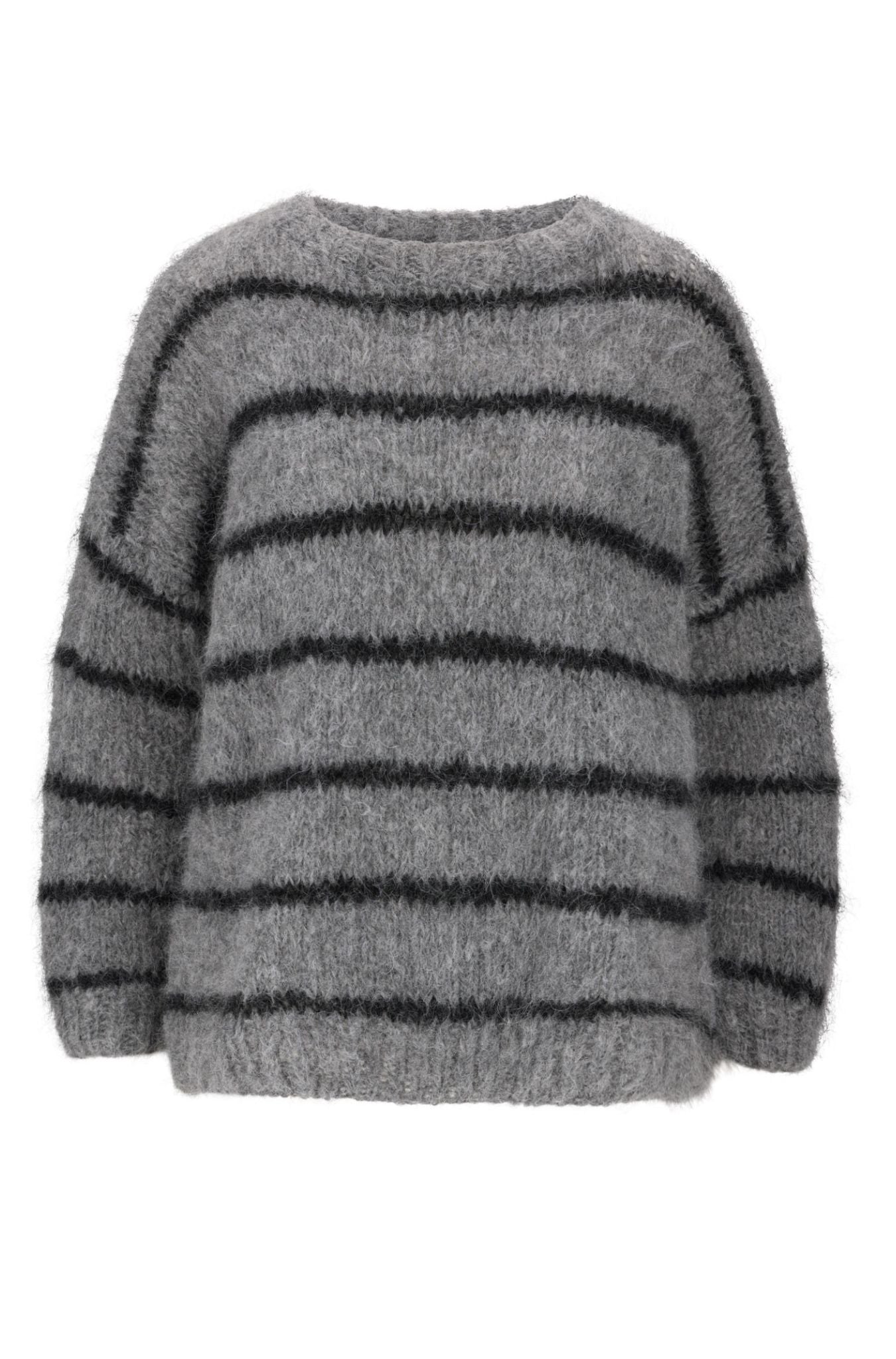 Noémie women knitted striped alpaca sweater | Limited edition