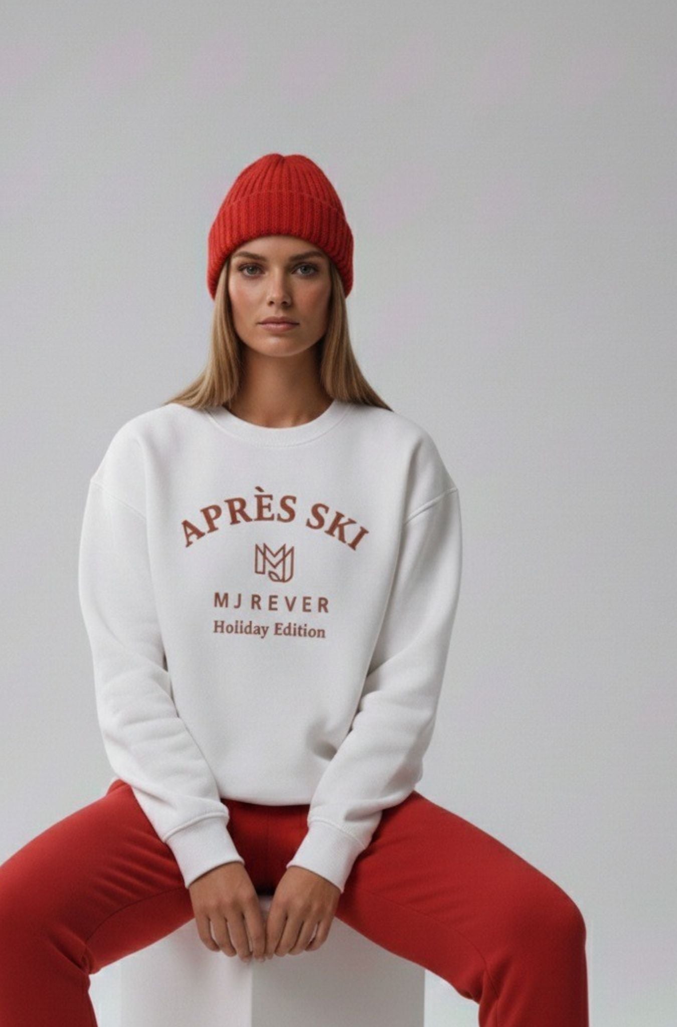 MJrever Après ski ivory oversize sweater