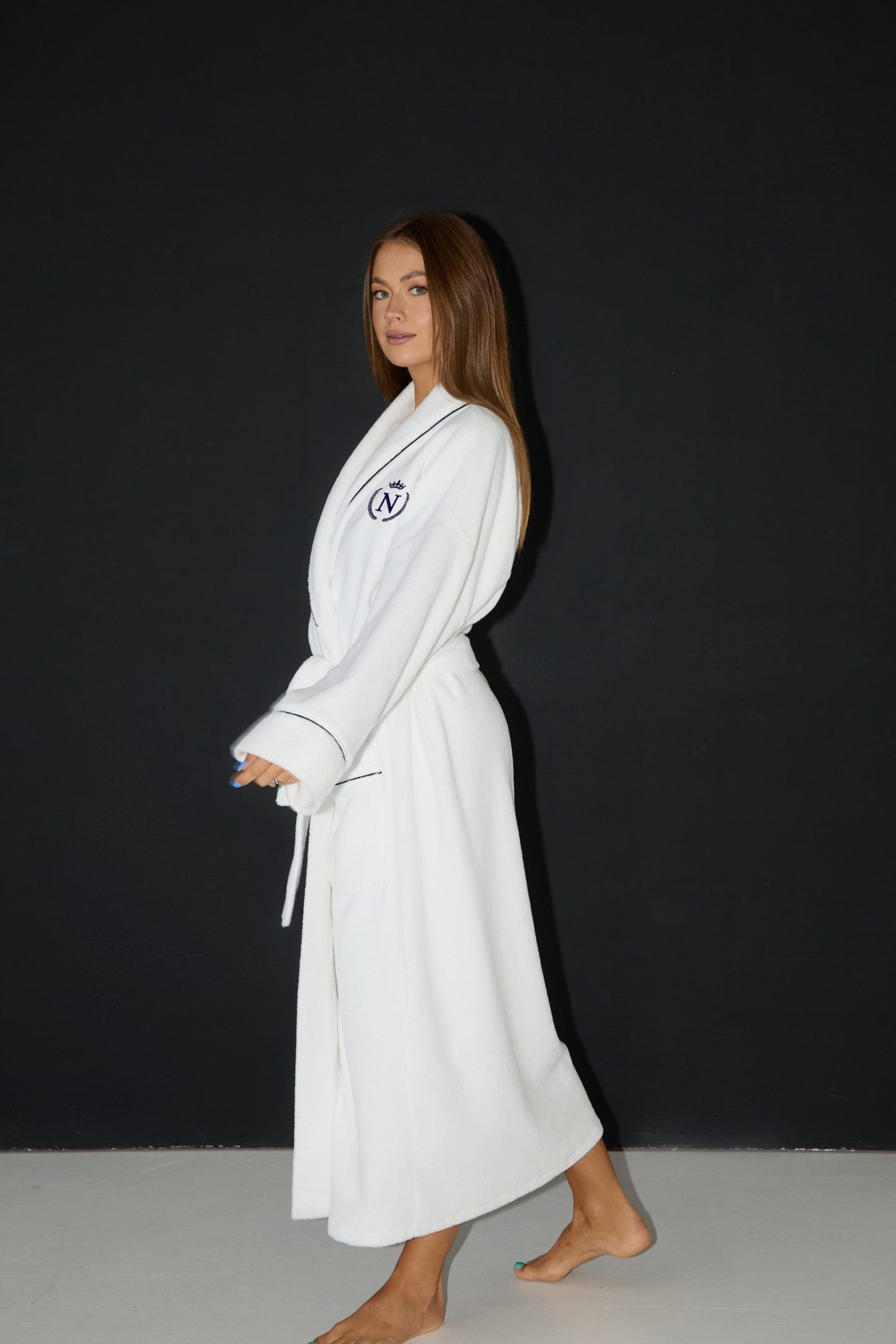 MJrever hotel line women white robe